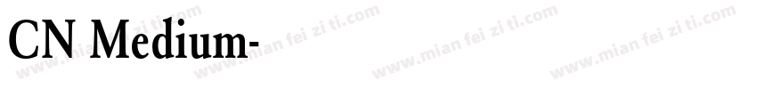 CN Medium字体转换